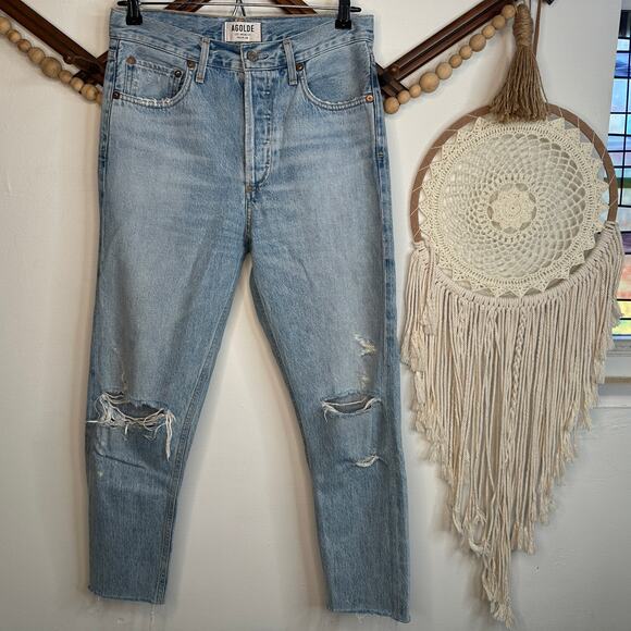 AGOLDE Jamie Distressed Skinny Jeans - Picture 2 of 6